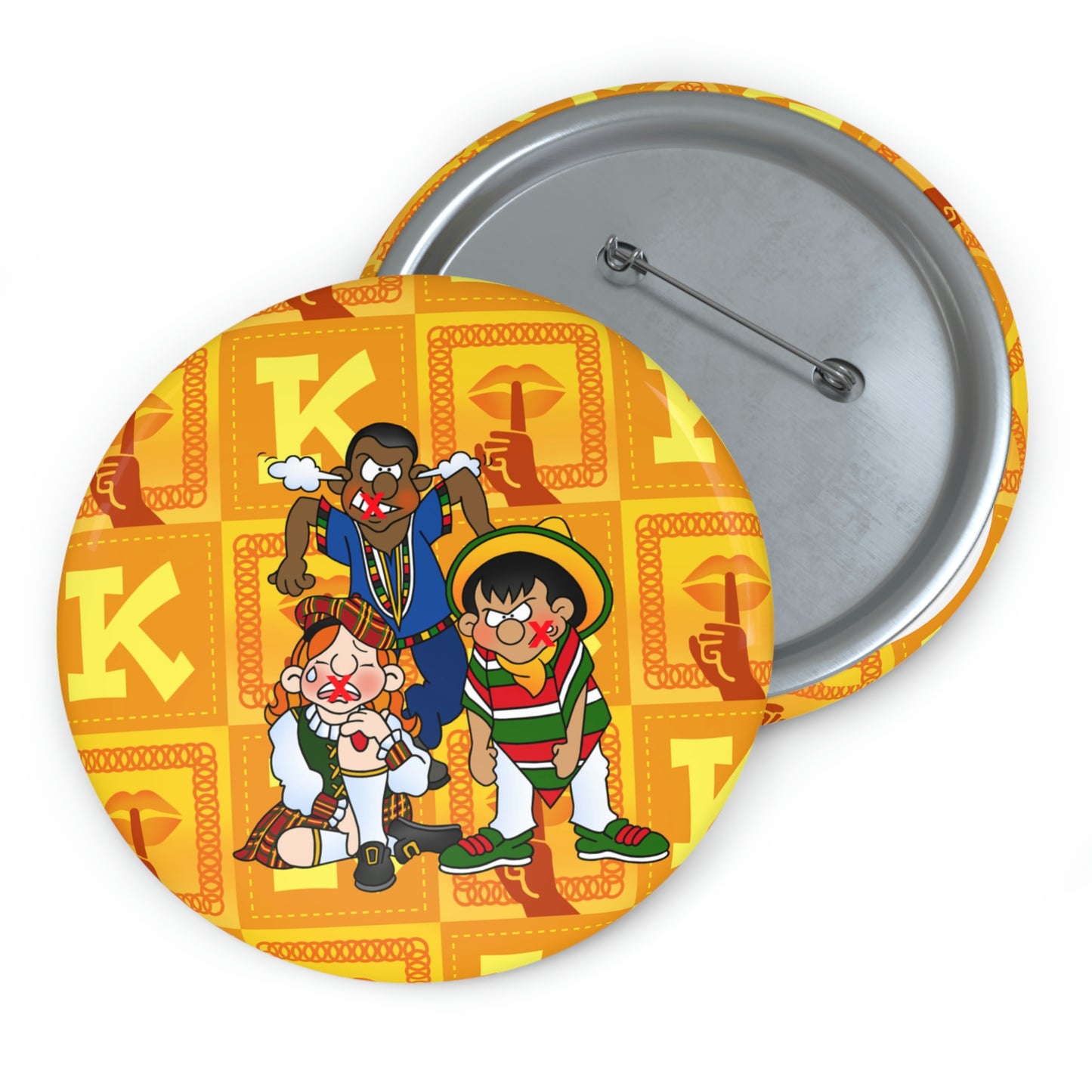 The Bible as Simple as ABC K Custom Pin Buttons