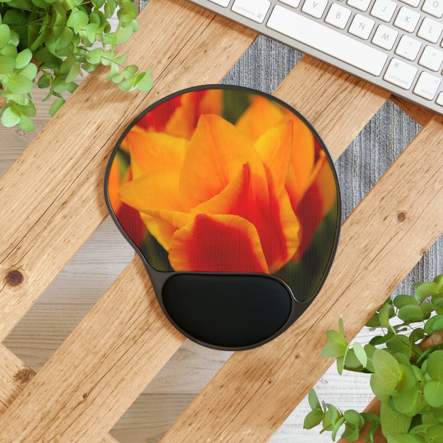 Flowers 14 Mouse Pad With Wrist Rest