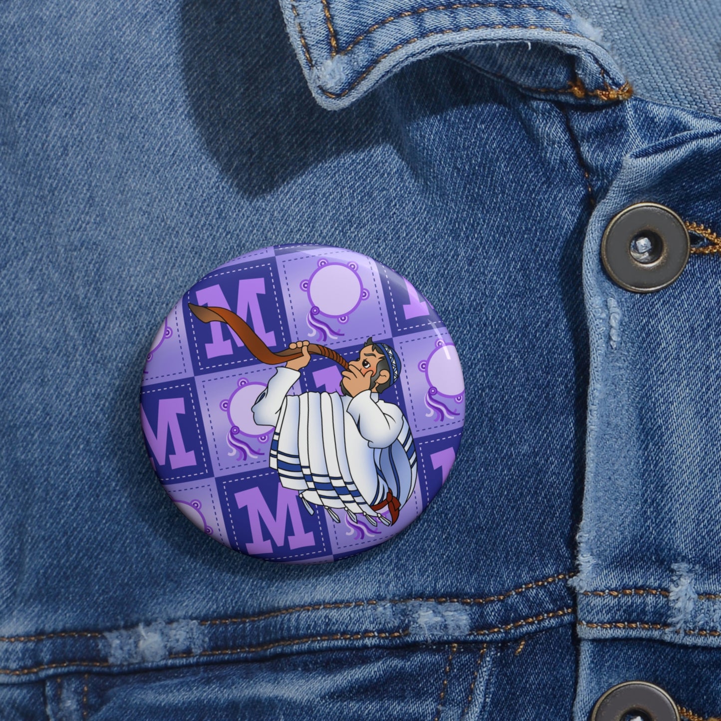 The Bible as Simple as ABC M Custom Pin Buttons