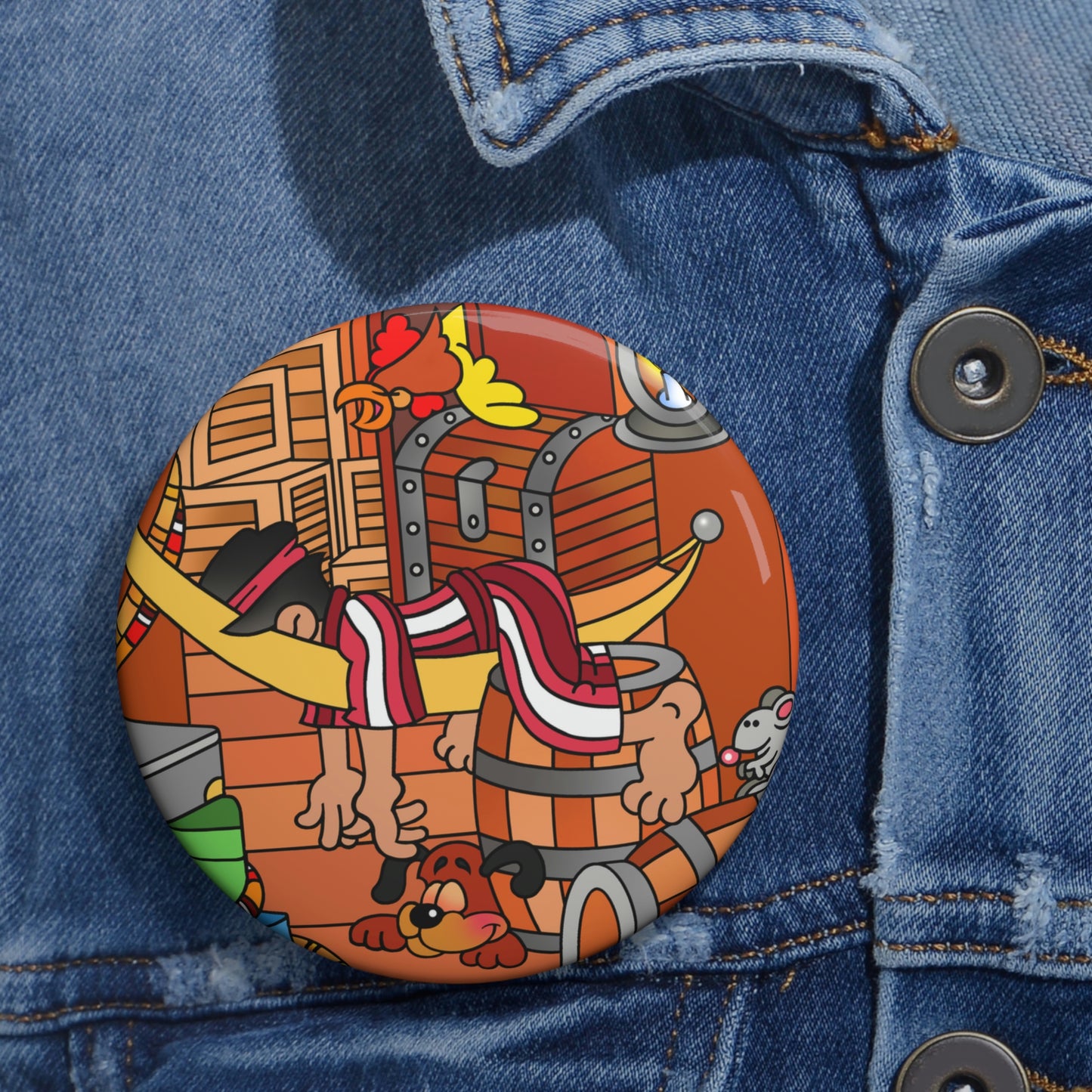 The Story of Jonah! Custom Pin Buttons