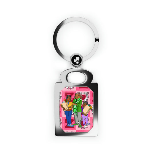 The Bible as Simple as ABC Z Rectangle Photo Keyring