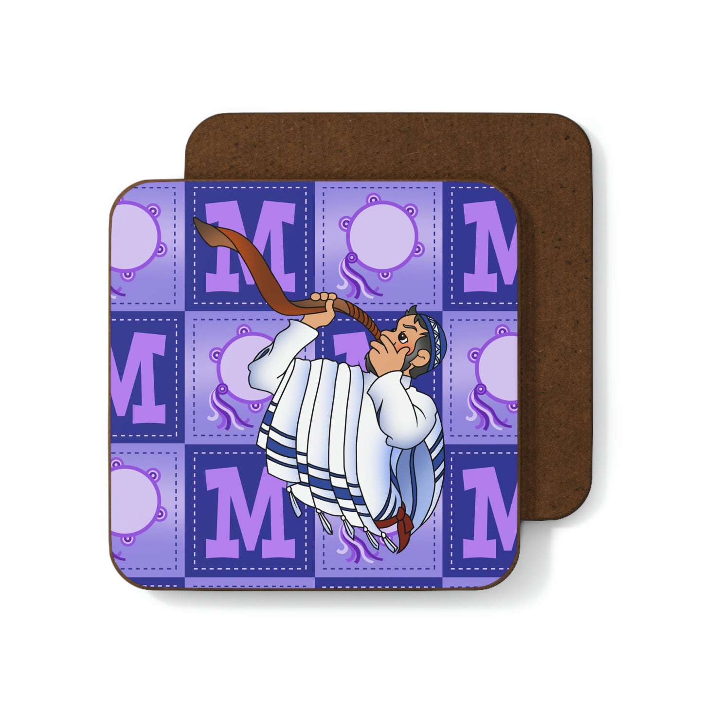 The Bible as Simple as ABC M Hardboard Back Coaster