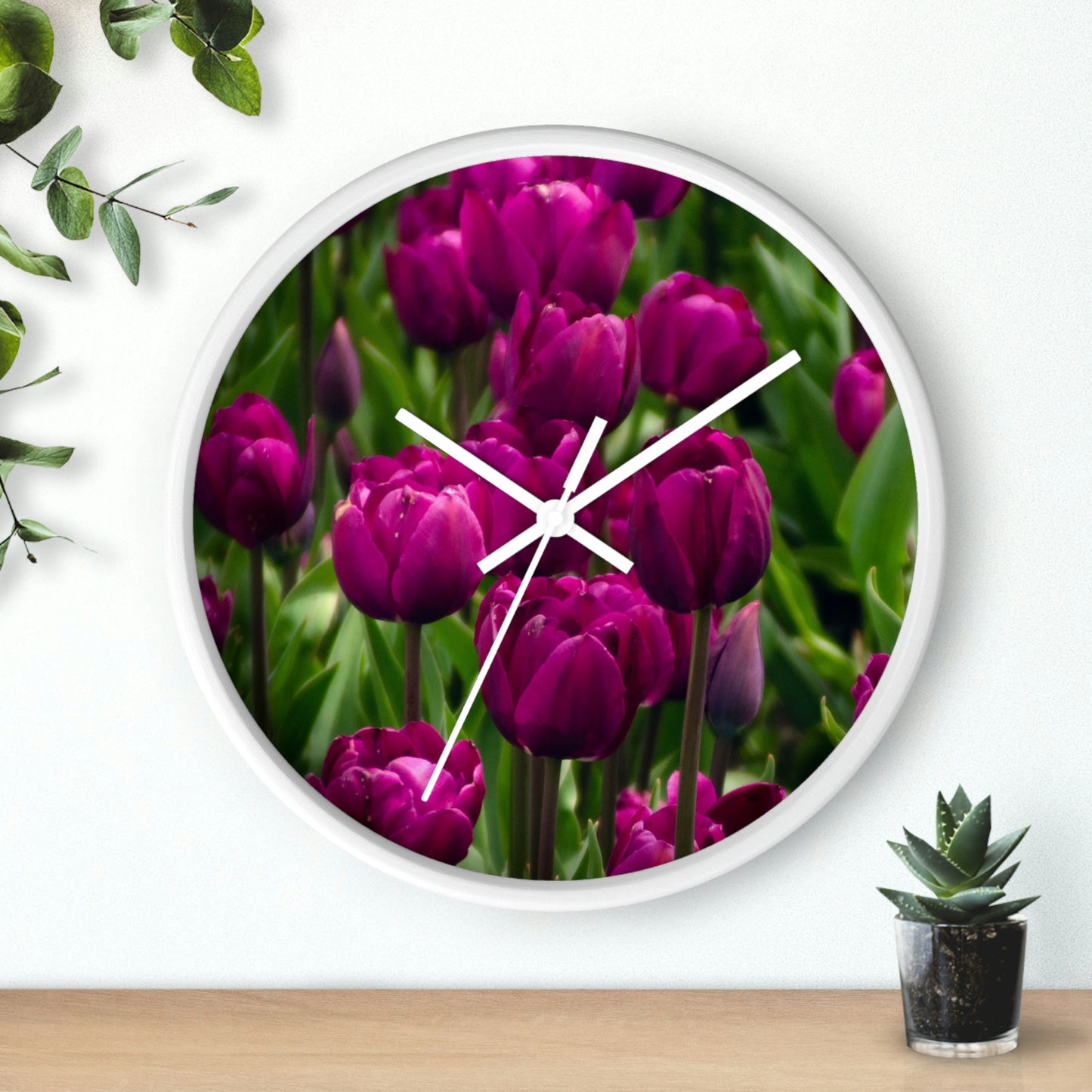 Flowers 20 Wall Clock