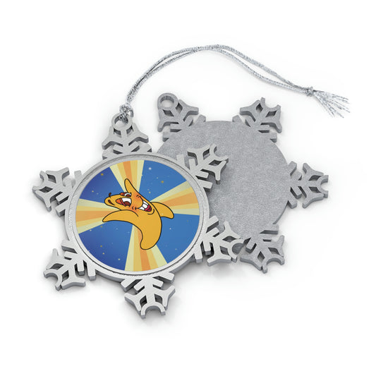 Pick Me Cried Arilla! Pewter Snowflake Ornament