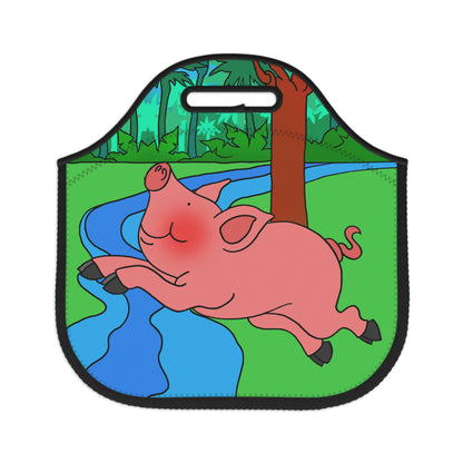 Anansi and the Market Pig! Neoprene Lunch Bag