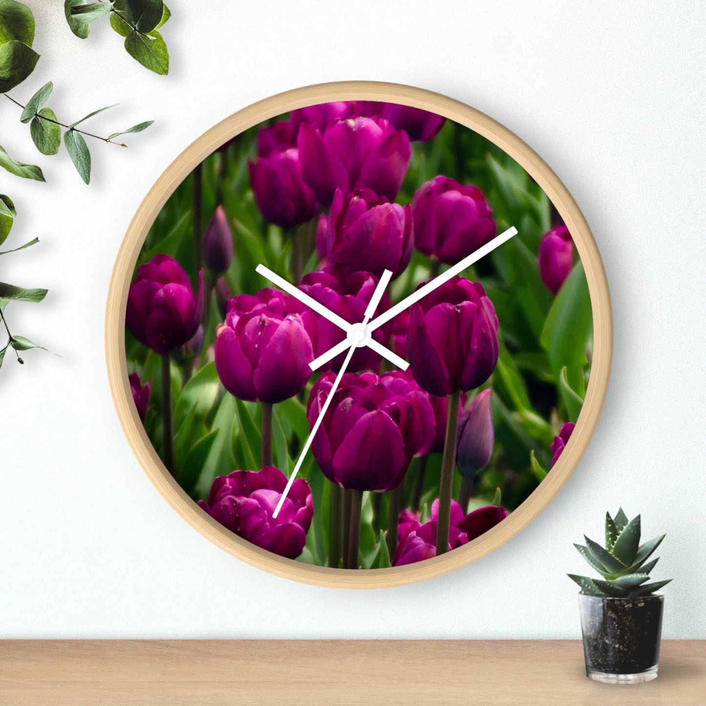 Flowers 20 Wall Clock