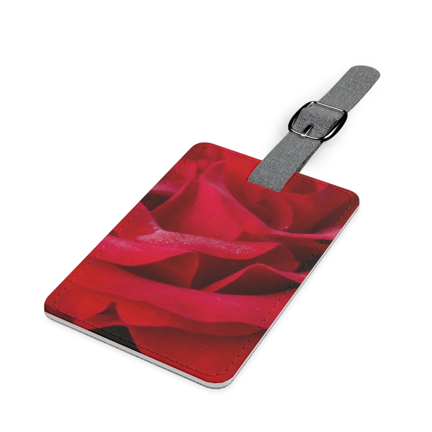 Flowers 14 Saffiano Polyester Luggage Tag, Rectangle