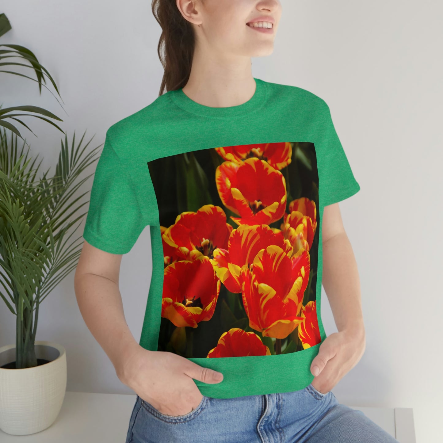 Flowers 19 Unisex Jersey Short Sleeve Tee