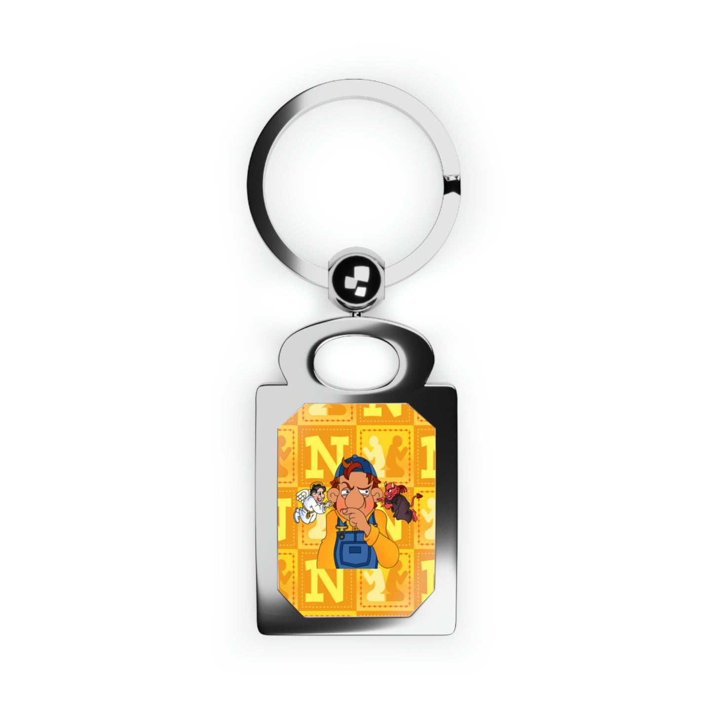 The Bible as Simple as ABC N Rectangle Photo Keyring