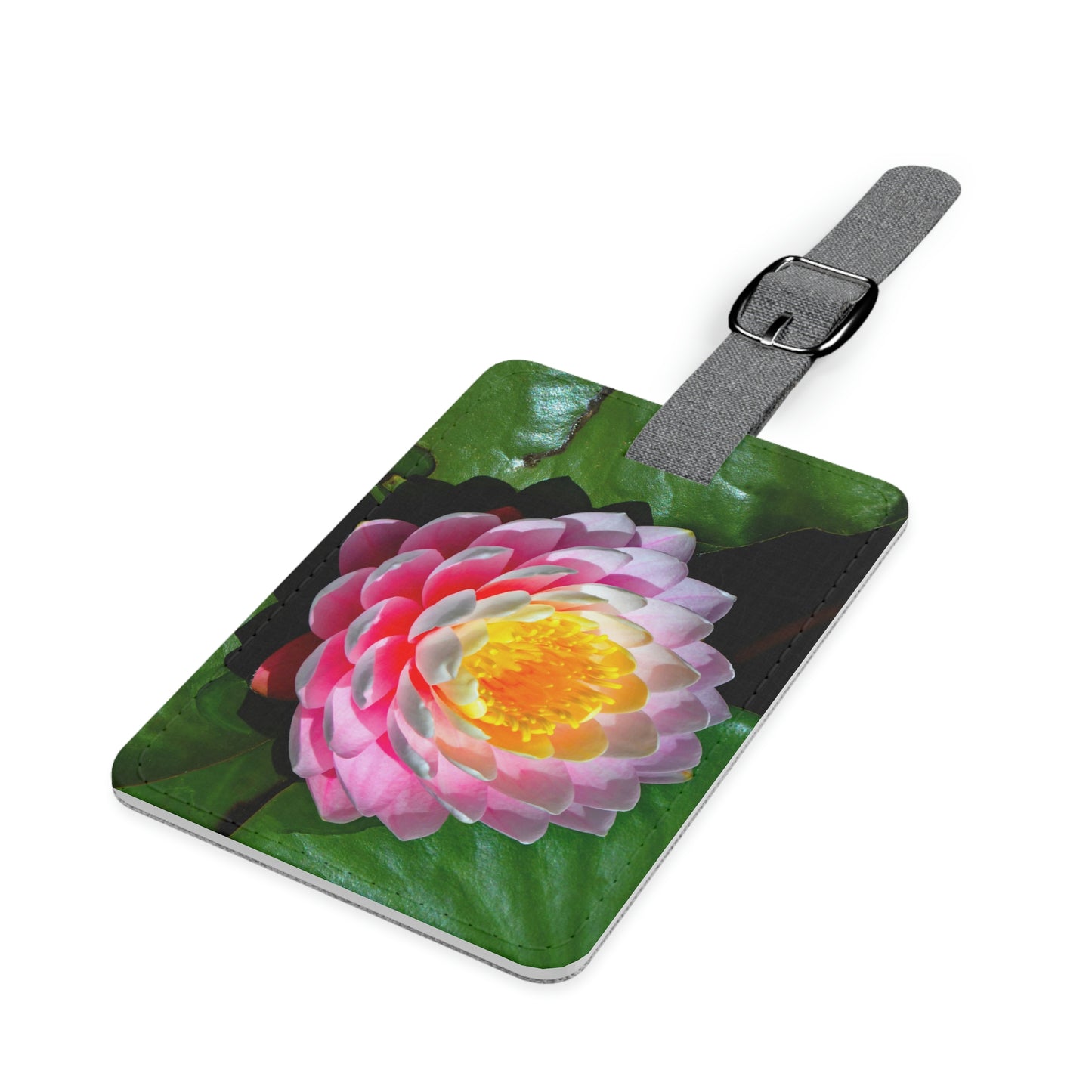 Flowers 25 Saffiano Polyester Luggage Tag, Rectangle