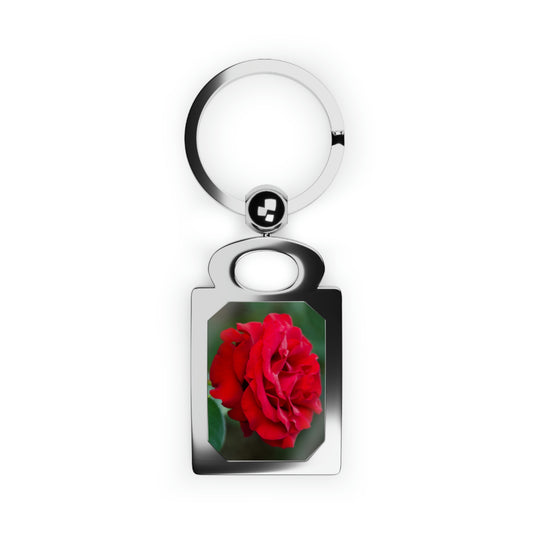 Flowers 14 Rectangle Photo Keyring