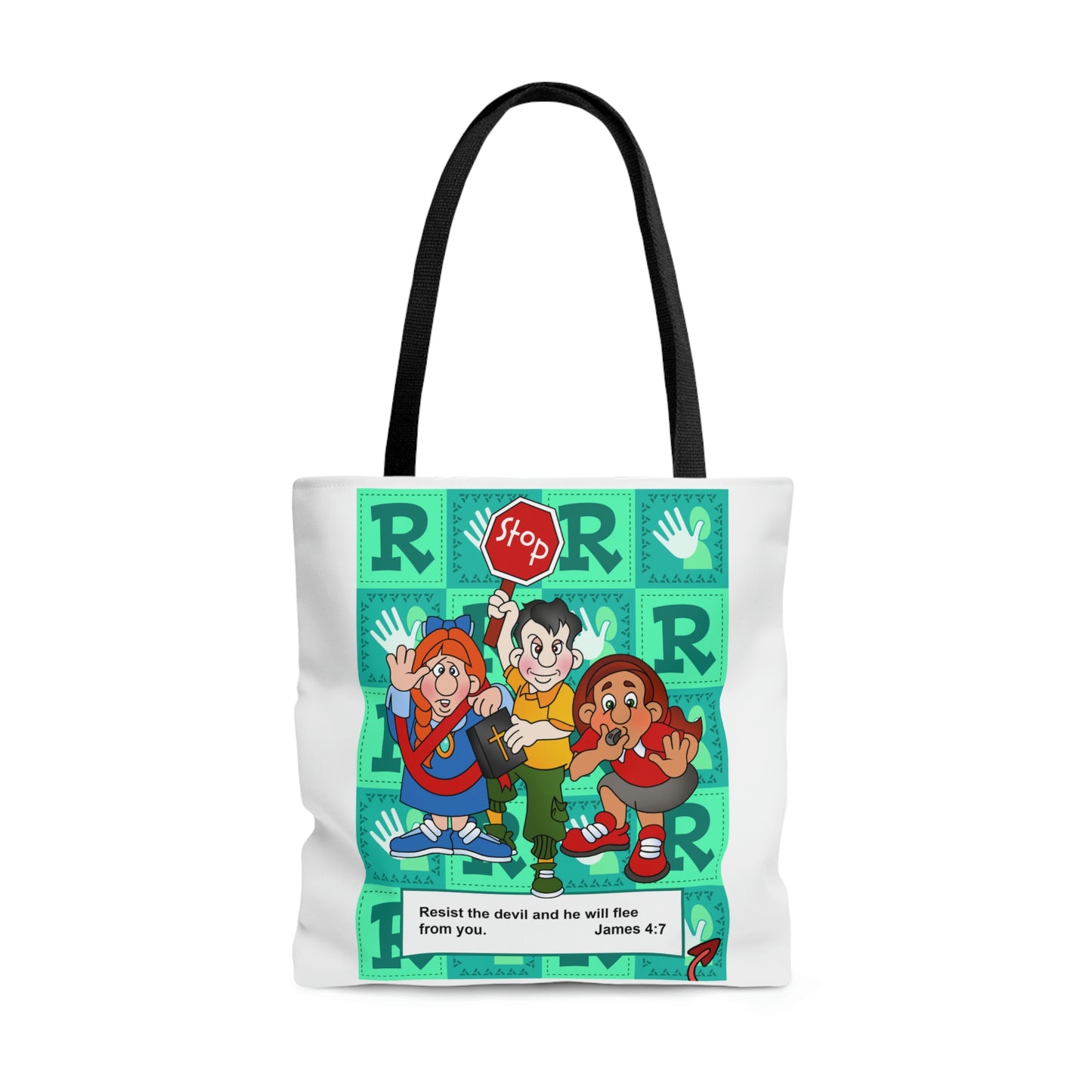 The Bible as Simple as ABC R AOP Tote Bag