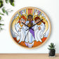 Shirley, Goodness, and Mercy Wall clock