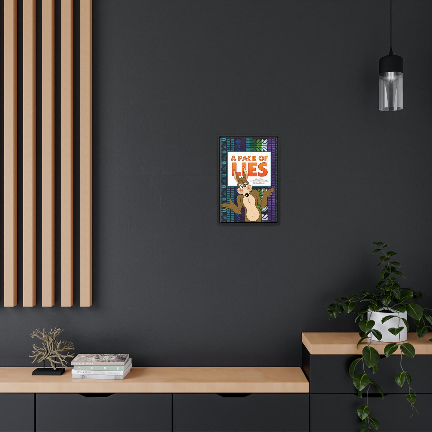 A Pack of Lies Gallery Canvas Wraps, Vertical Frame