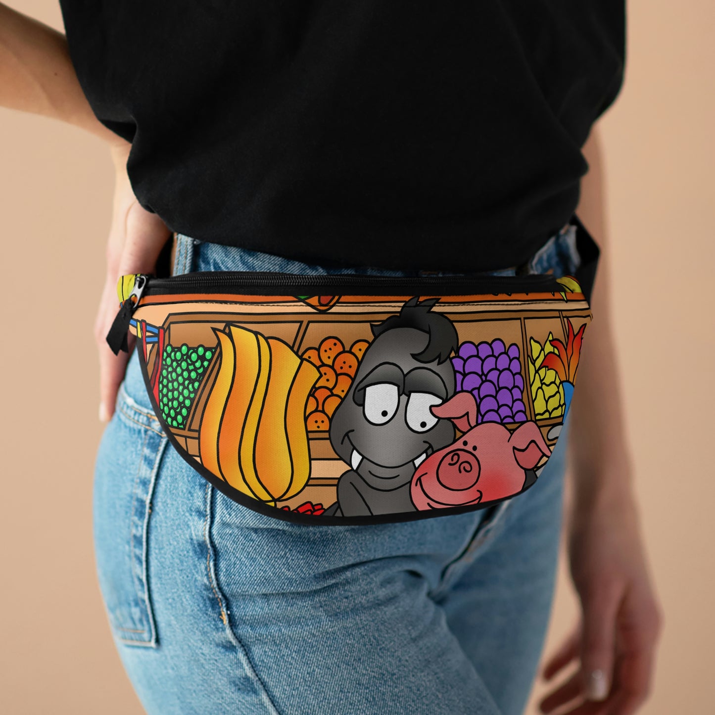 Anansi and the Market Pig Fanny Pack