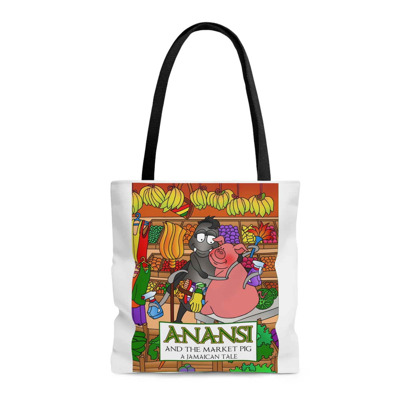 Anansi and the Market Pig AOP Tote Bag