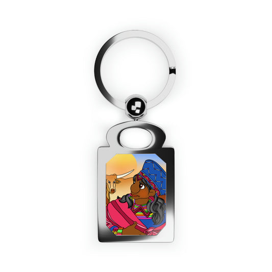 Once Upon Southern Africa Rectangle Photo Keyring