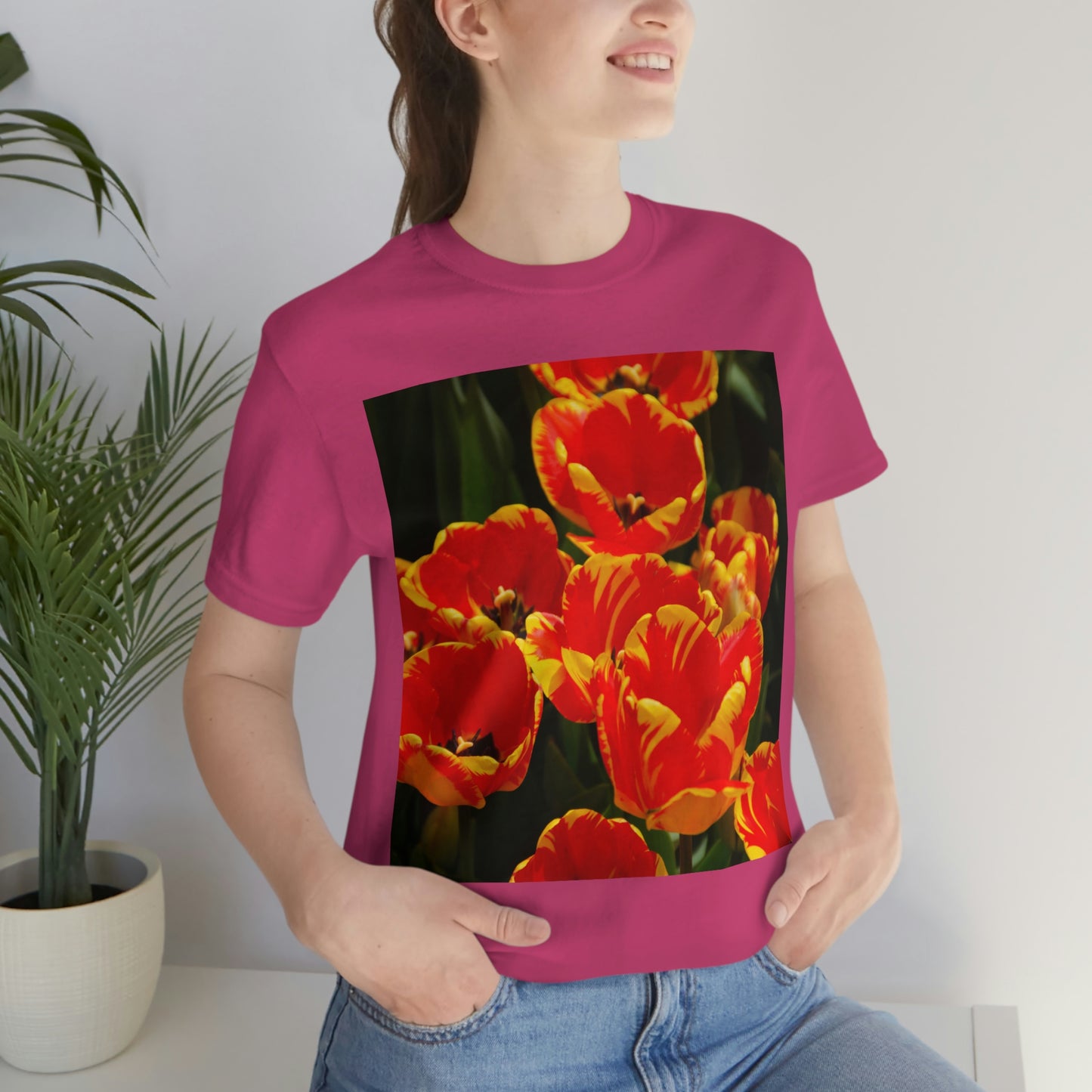 Flowers 19 Unisex Jersey Short Sleeve Tee