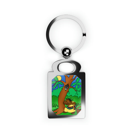 Once Upon West Africa Rectangle Photo Keyring