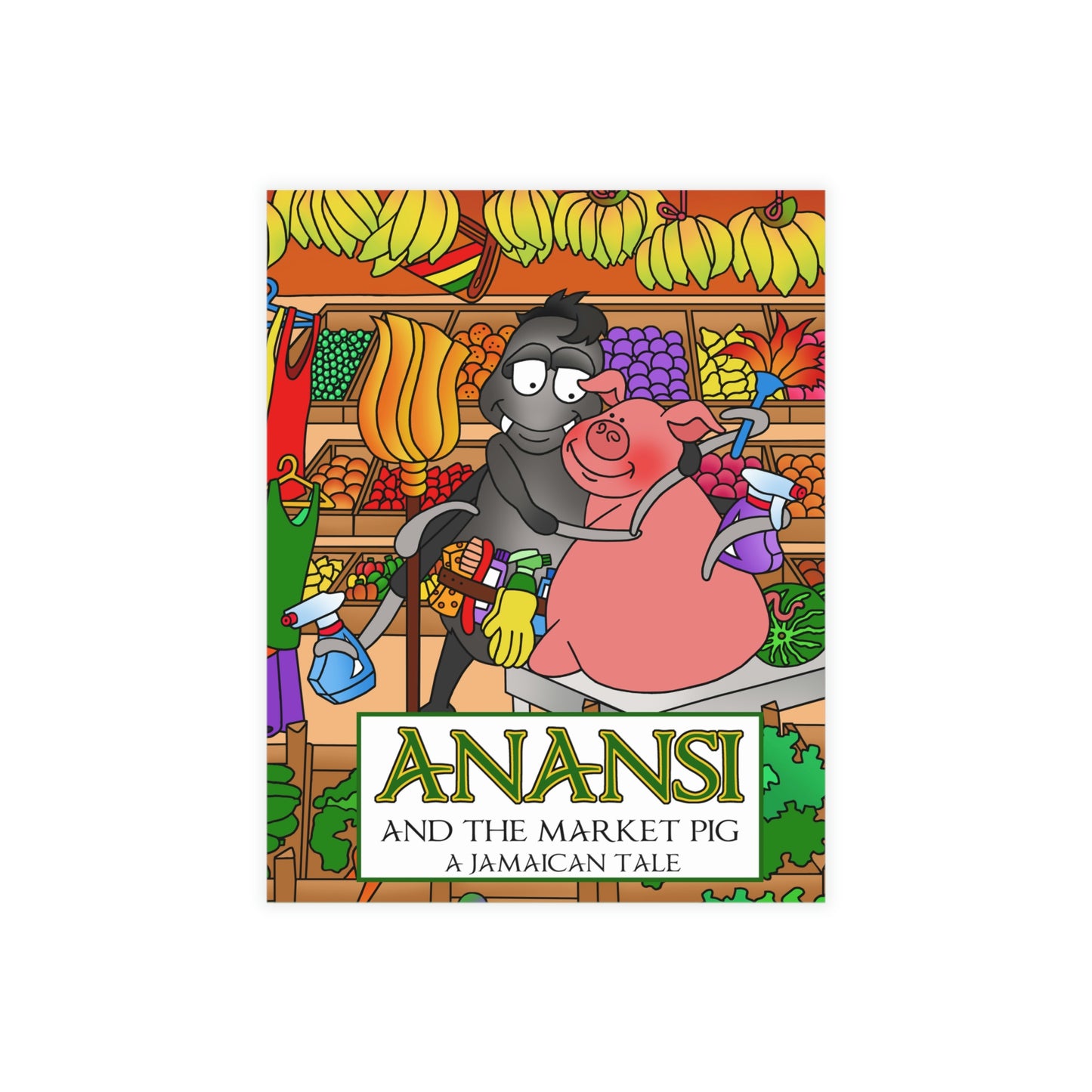 Anansi and the Market Pig Greeting Card Bundles (envelopes not included)