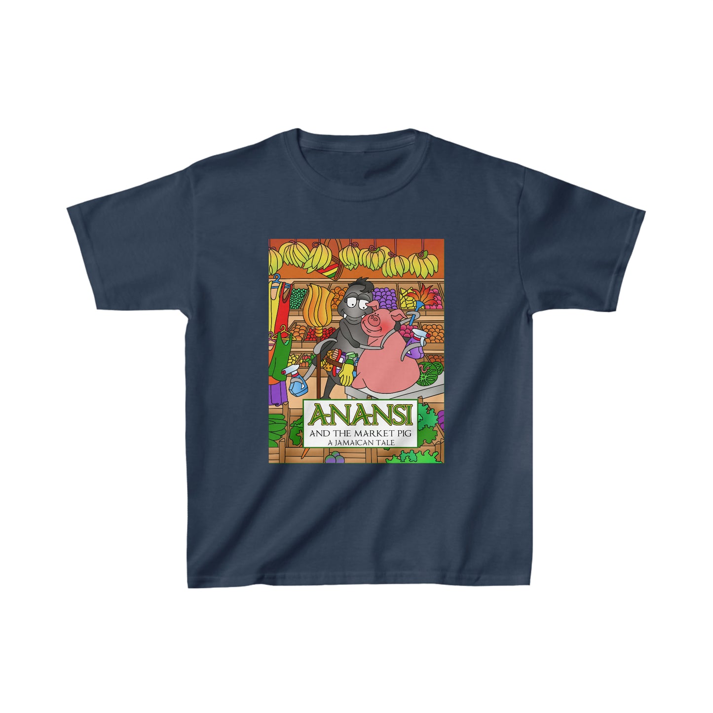 Anansi and the Market Pig Kids Heavy Cotton™ Tee