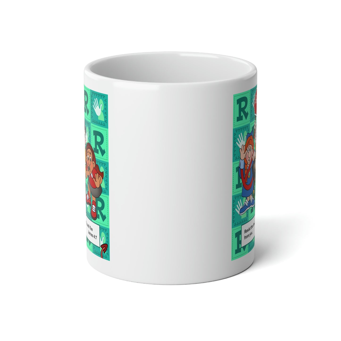 The Bible as Simple as ABC R Jumbo Mug, 20oz