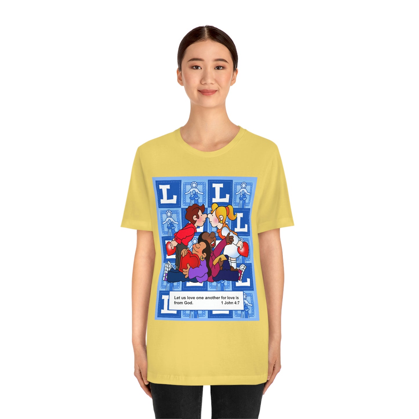 The Bible as Simple as ABC L Unisex Jersey Short Sleeve Tee
