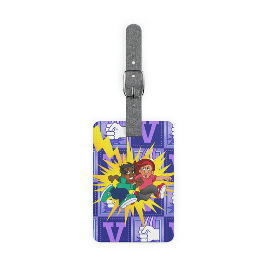 The Bible as Simple as ABC V Saffiano Polyester Luggage Tag, Rectangle