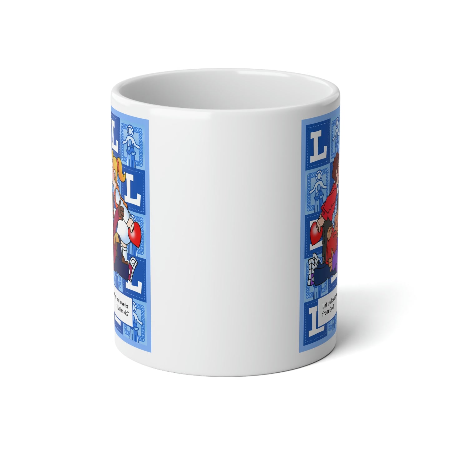 The Bible as Simple as ABC L Jumbo Mug, 20oz