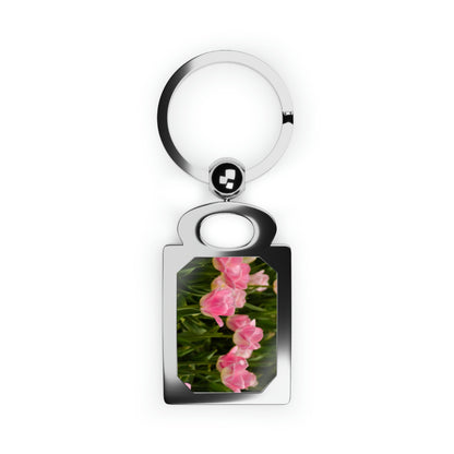 Flowers 17 Rectangle Photo Keyring