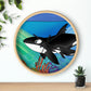 Orcas Wall Clock