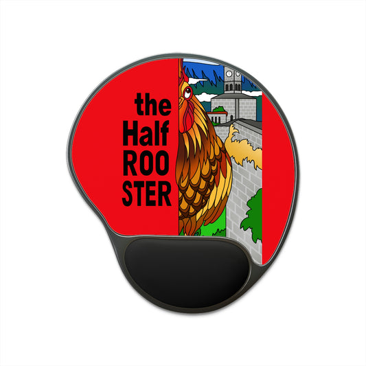 The Half Rooster Mouse Pad With Wrist Rest