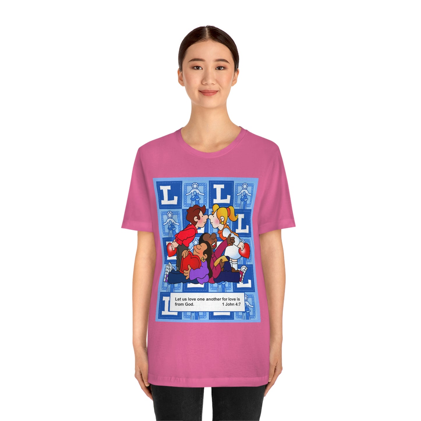 The Bible as Simple as ABC L Unisex Jersey Short Sleeve Tee