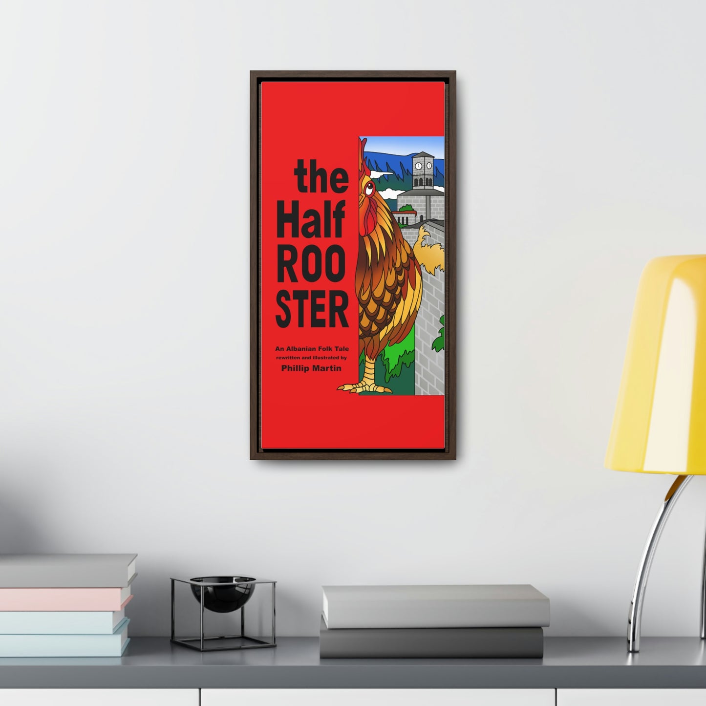 The Half Rooster Gallery Canvas Wraps, Vertical Frame