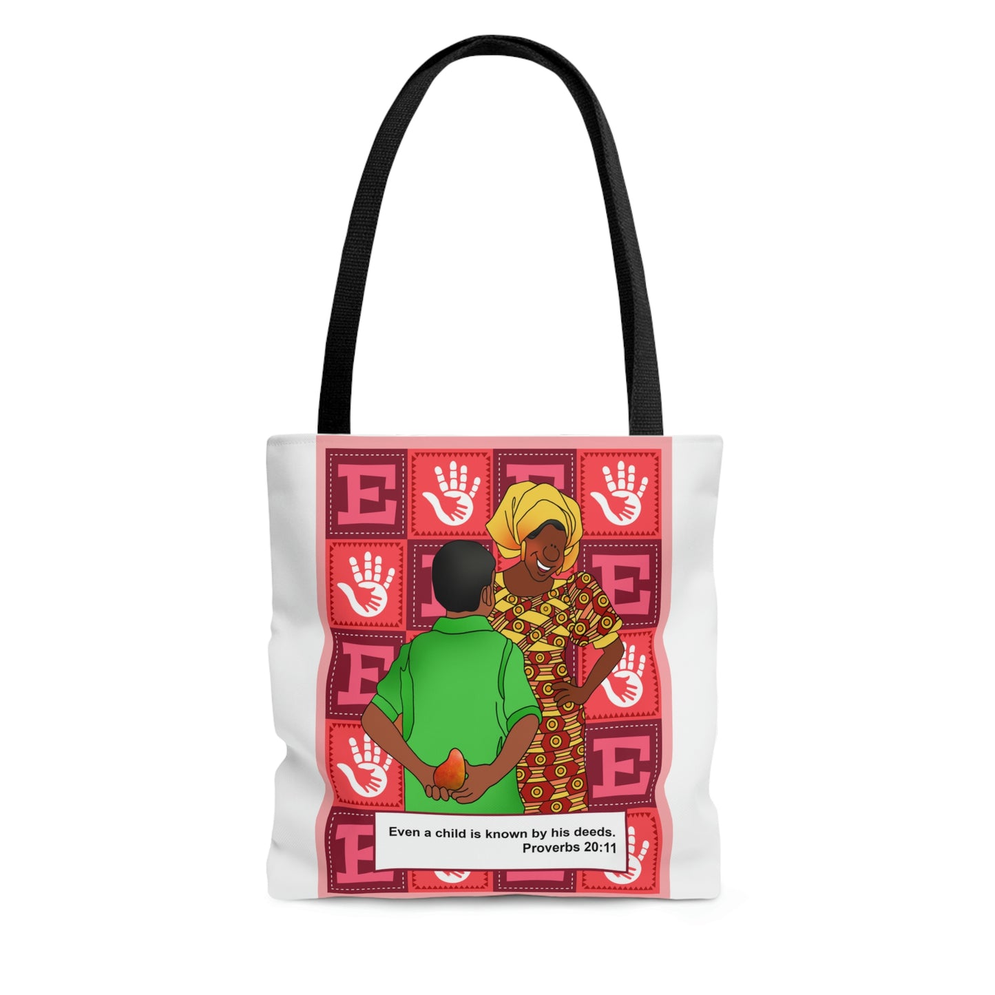 The Bible as Simple as ABC E AOP Tote Bag