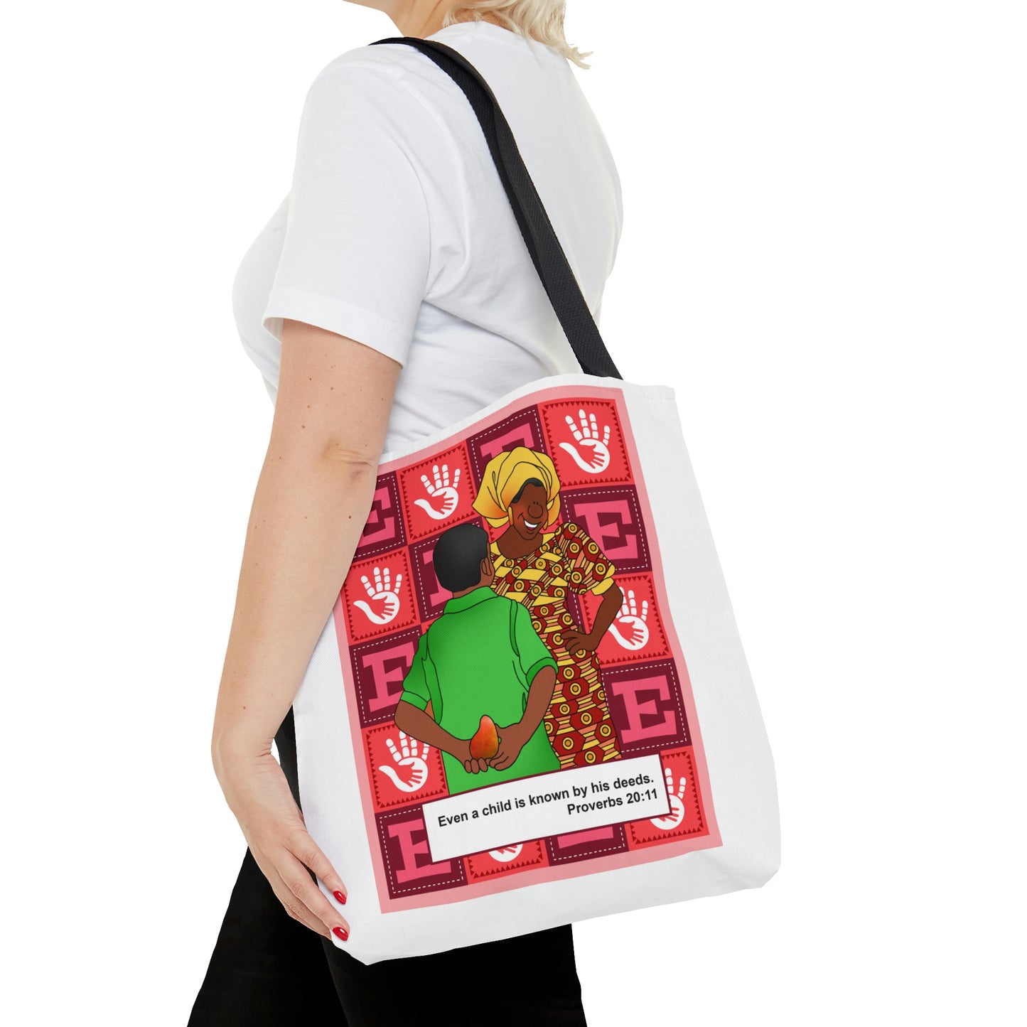 The Bible as Simple as ABC E AOP Tote Bag