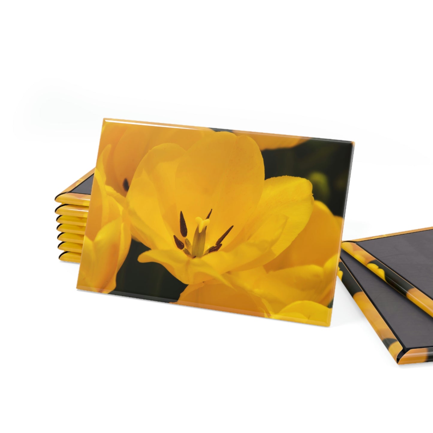 Flowers 16 Button Magnet, Rectangle (1 & 10 pcs)