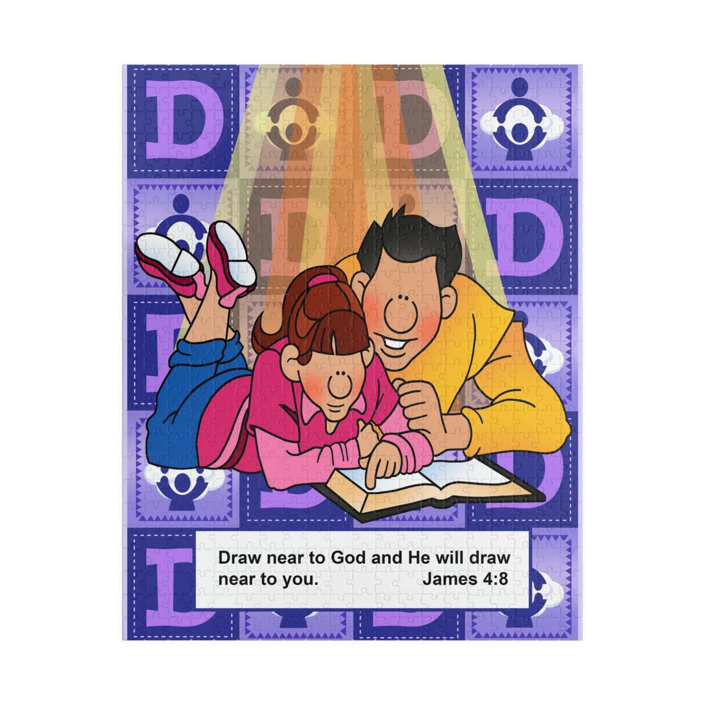 The Bible as Simple as ABC D Puzzle (110, 252, 500, 1014-piece)