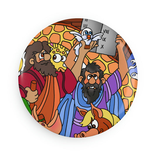 Hark and Harold Angel Sing! Button Magnet, Round (1 & 10 pcs)