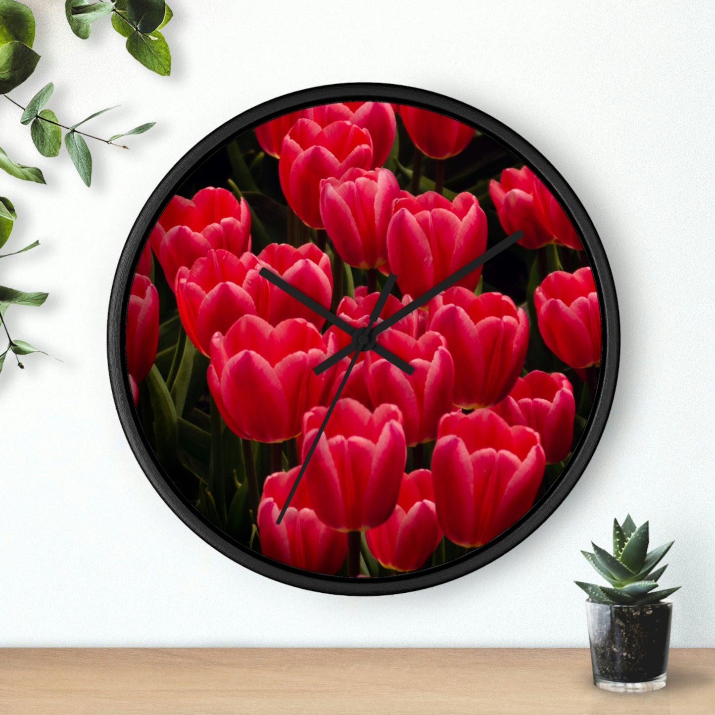 Flowers 24 Wall Clock