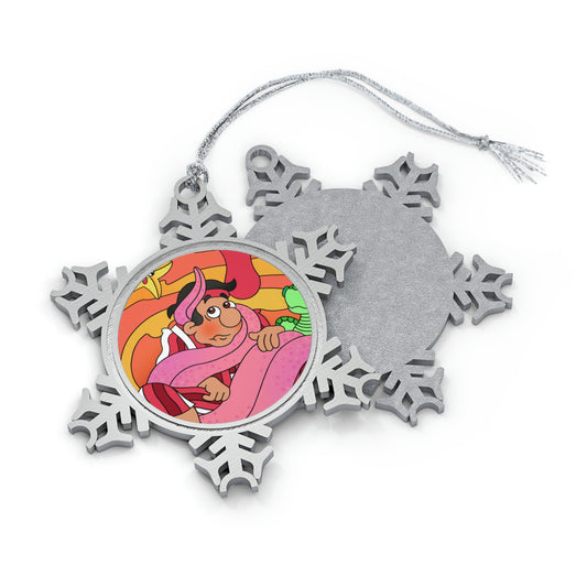 The Story of Jonah Pewter Snowflake Ornament