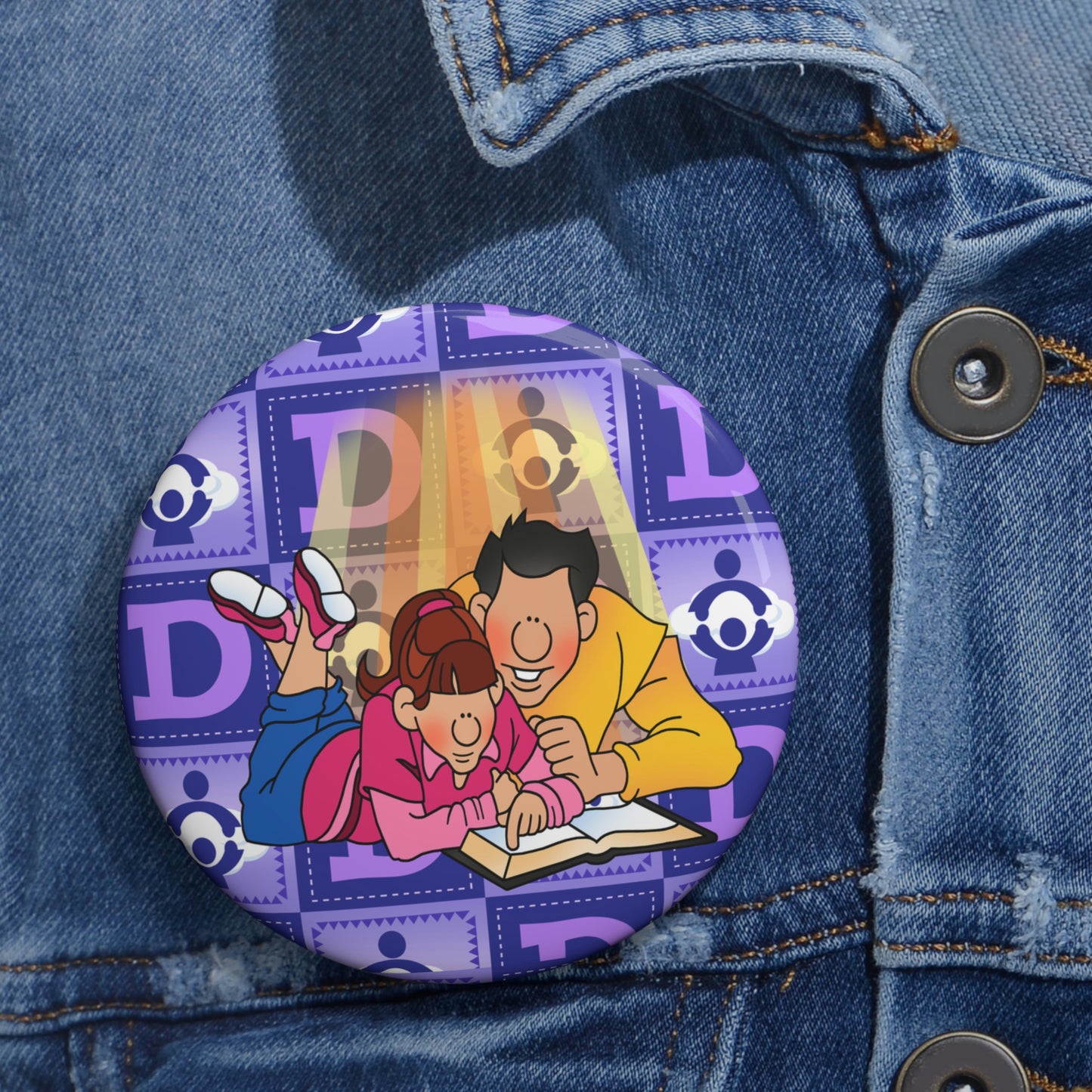 The Bible as Simple as ABC D Custom Pin Buttons