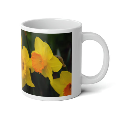 Flowers 10 Jumbo Mug, 20oz