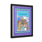 The Stone at the Door Matte Canvas, Black Frame