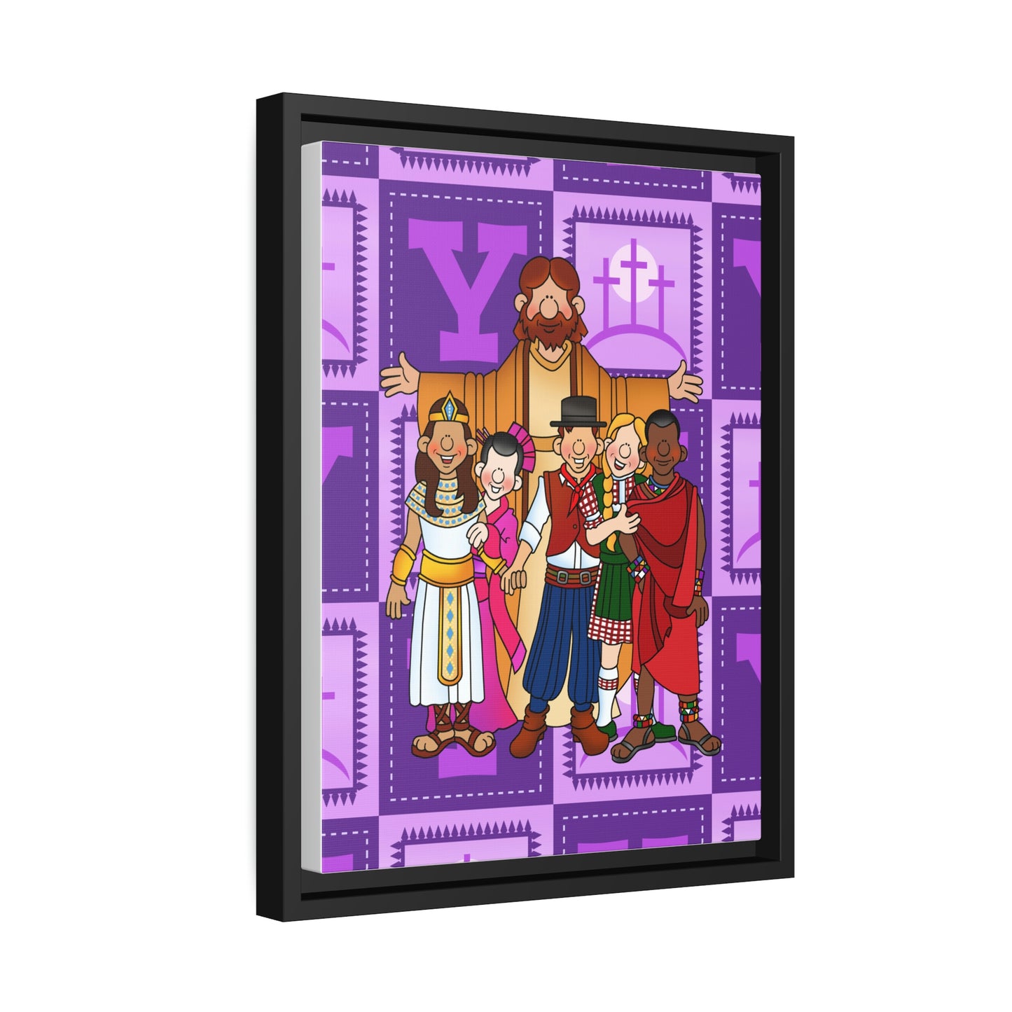 The Bible as Simple as ABC Y Matte Canvas, Black Frame