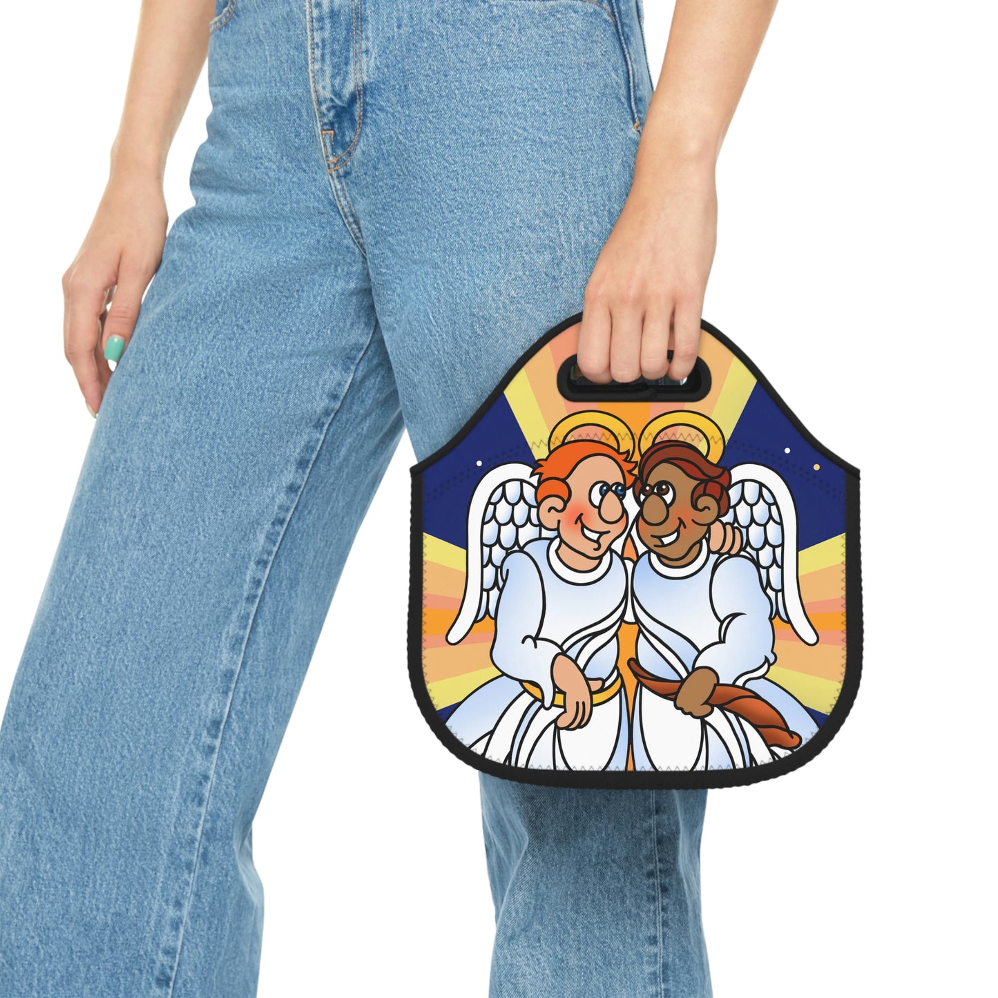 Hark and Harold Angel Sing Neoprene Lunch Bag