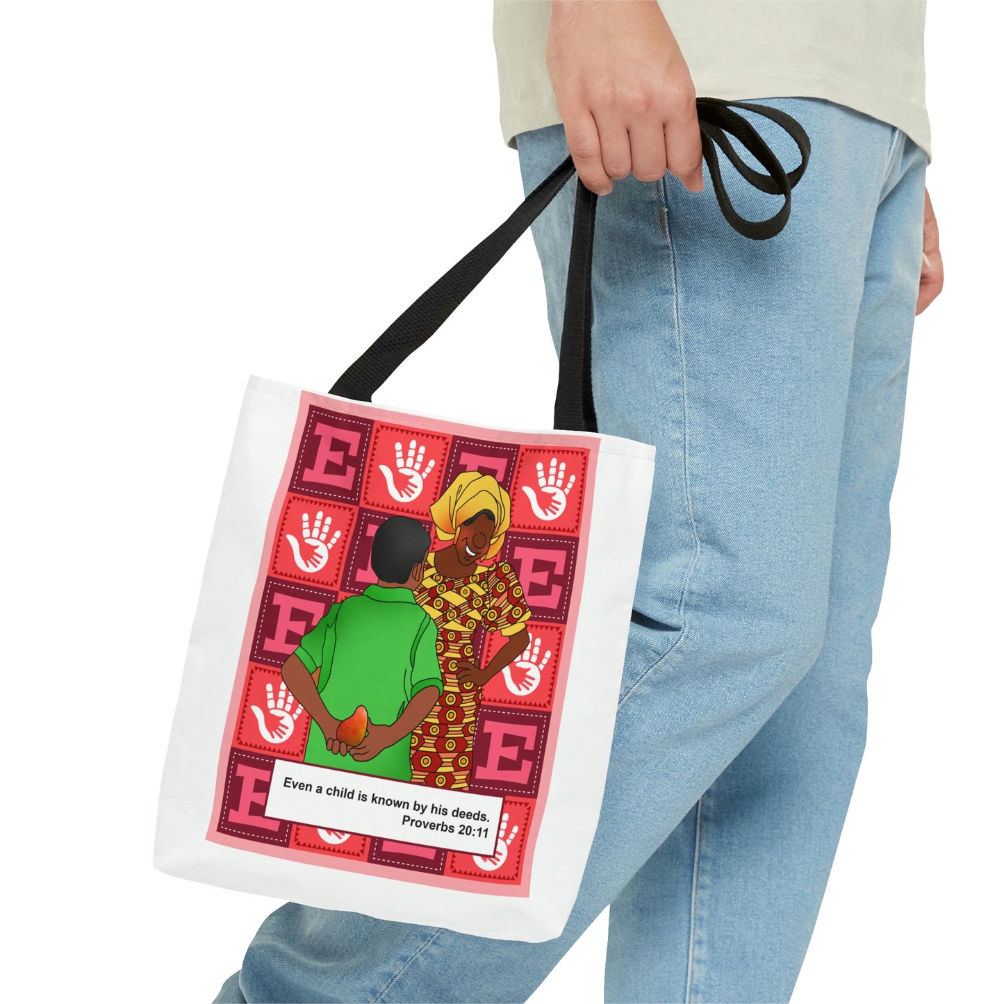 The Bible as Simple as ABC E AOP Tote Bag