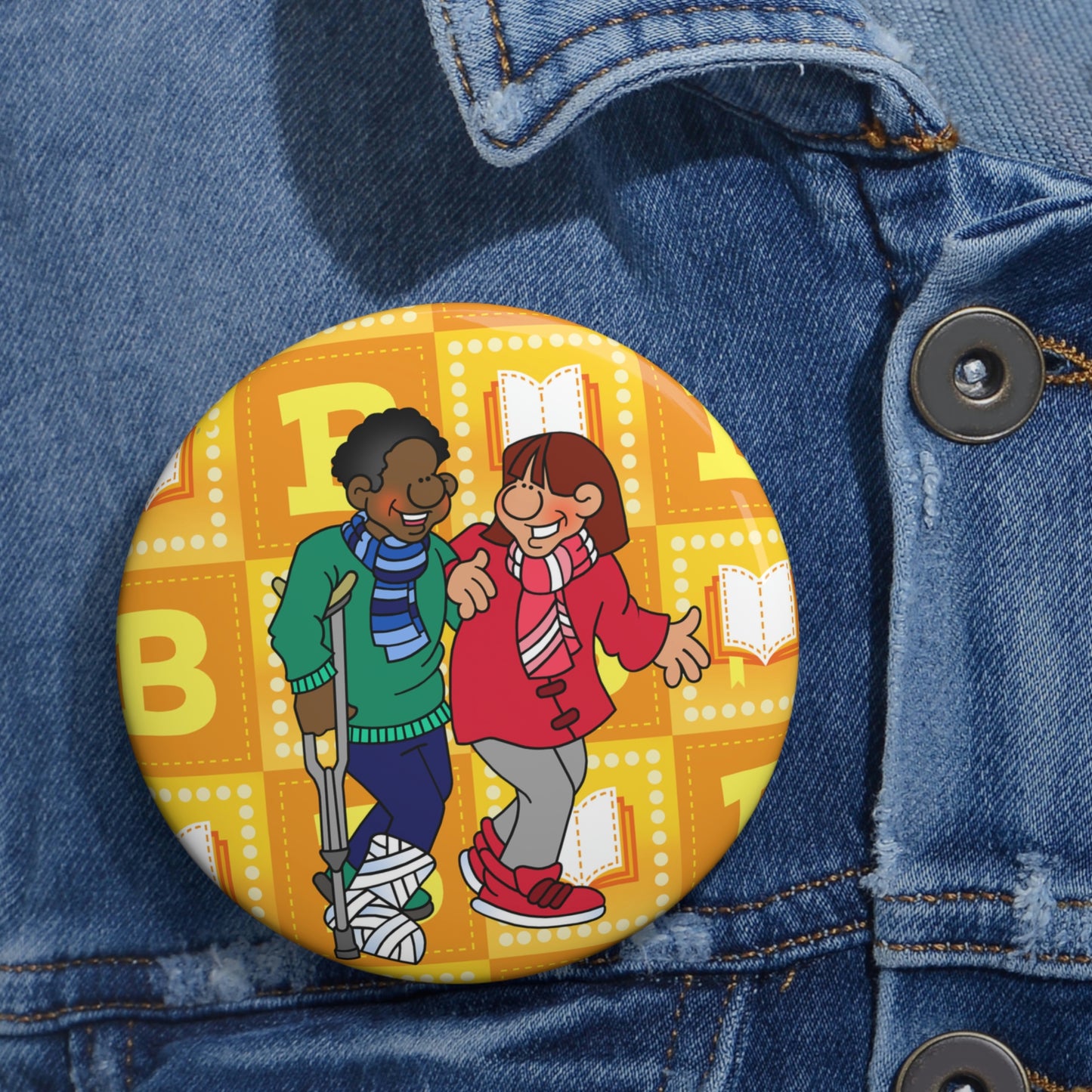 The Bible as Simple as ABC B Custom Pin Buttons