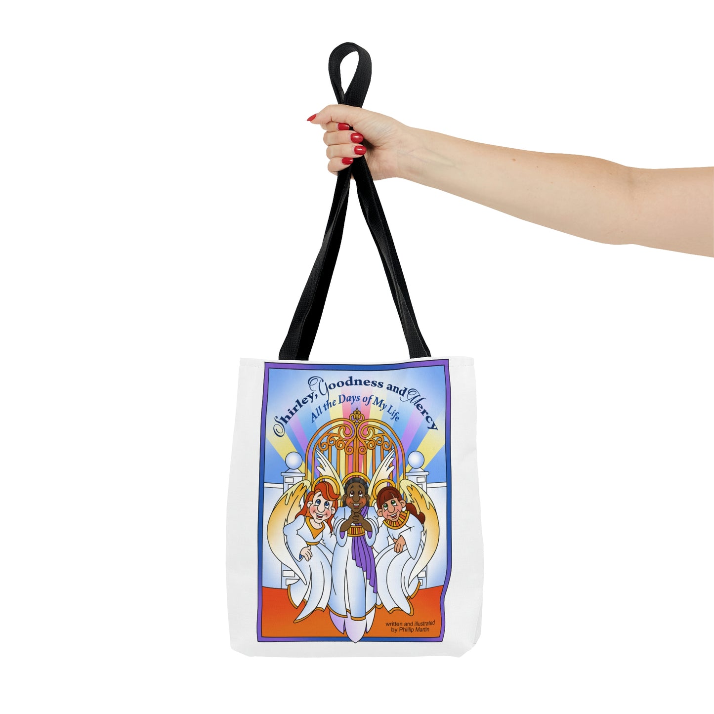 Shirley, Goodness, and Mercy AOP Tote Bag