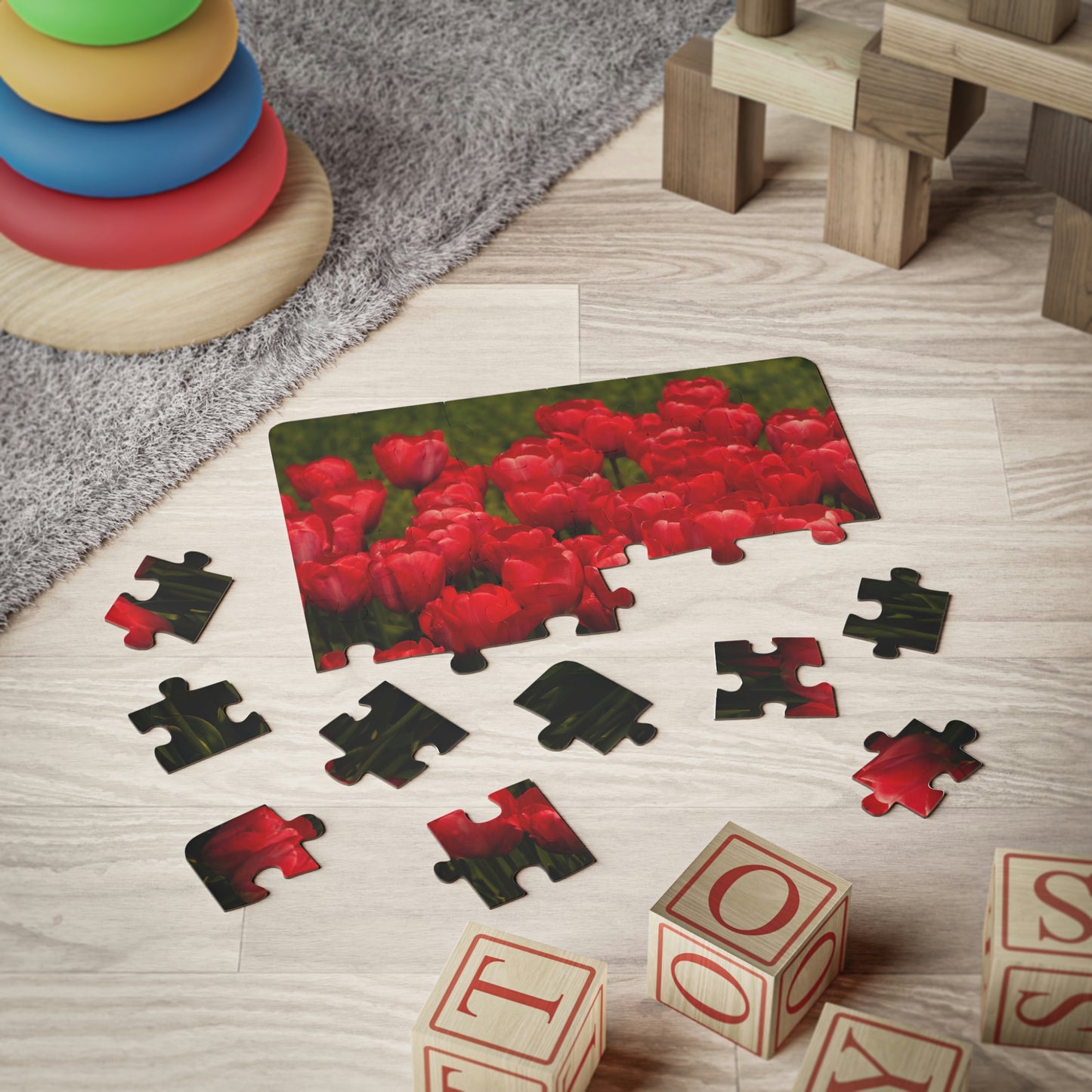 Flowers 22 Kids' Puzzle, 30-Piece